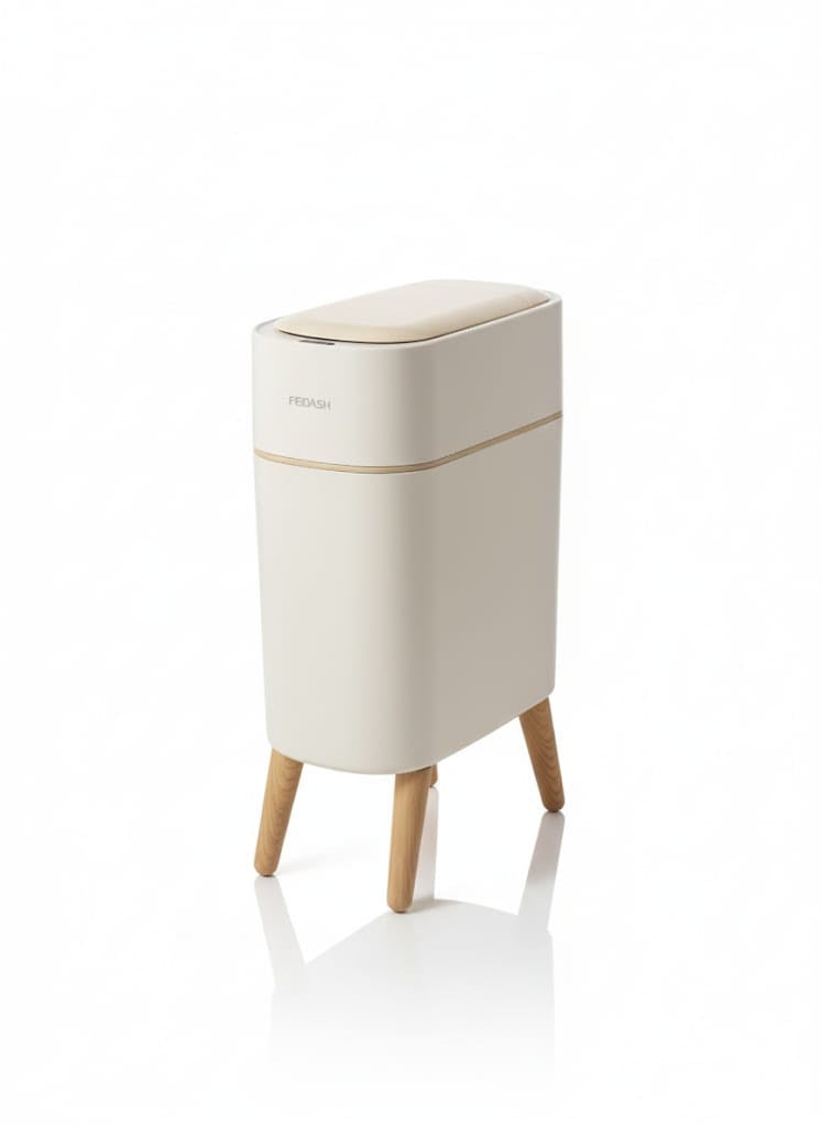 Automatic Self-Open & Closing Motion Sensor Minimalistic Dustbin – Quiet Soft-Close Lid