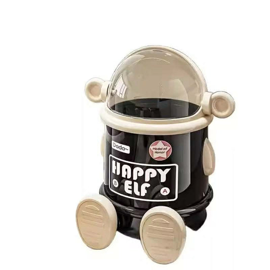 Cute Cartoon Flip Trash Bin with Lid – Home, Office & Kitchen Use