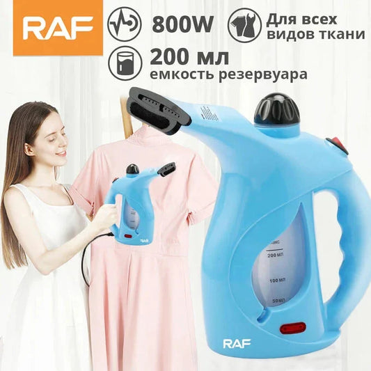 RAF R.1267 Handheld Mini Steam Iron & Garment Steamer – 800W Portable Clothes Steamer with 200ml Water Tank