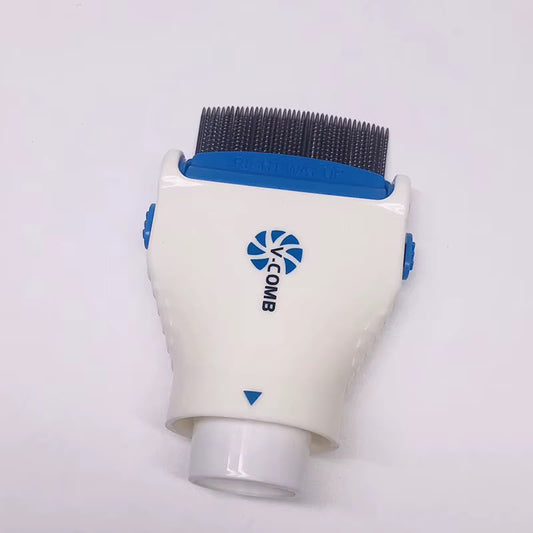 Electric V-Comb Head Lice & Nit Extractor – Chemical-Free Vacuum Comb with 4 Disposable Capture Filters