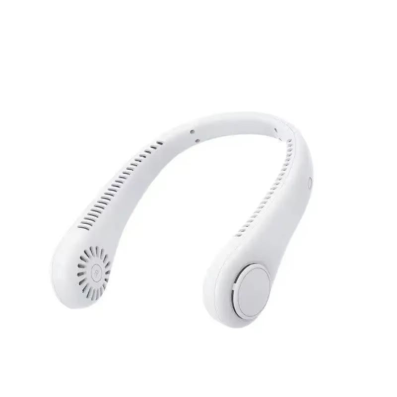 Portable Bladeless Neck Fan – USB Rechargeable Hands-Free Personal Neck Cooler