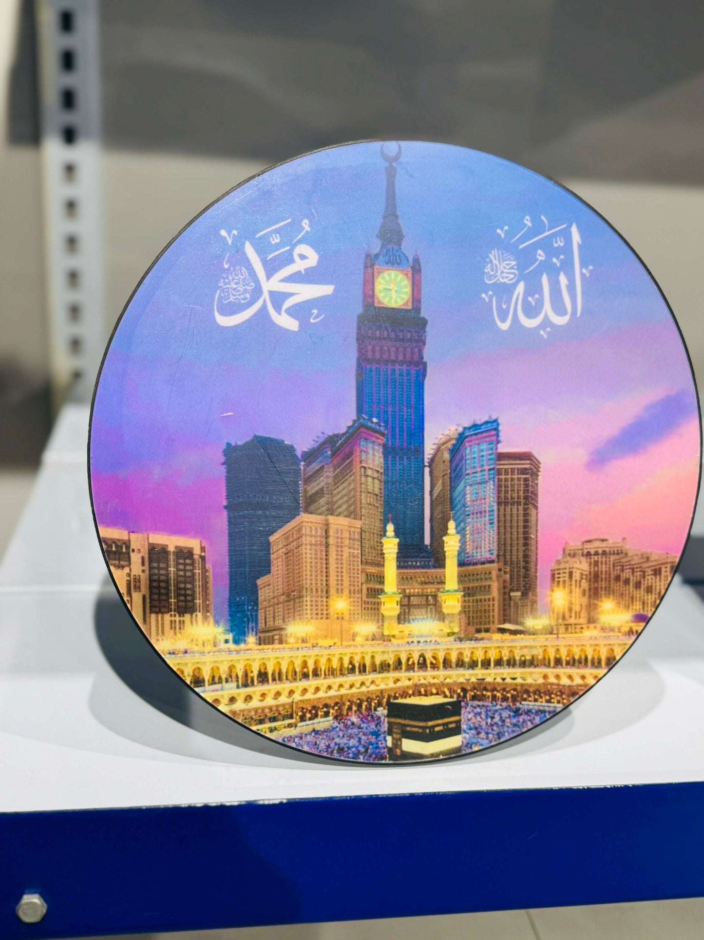 Premium LED Clock with Scenic Printed Display – Modern Digital Desk Clock