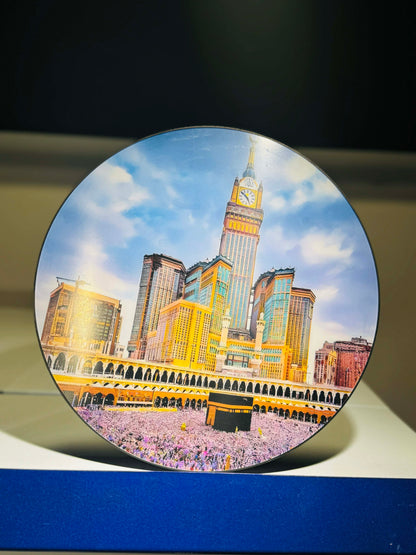 Premium LED Clock with Scenic Printed Display – Modern Digital Desk Clock