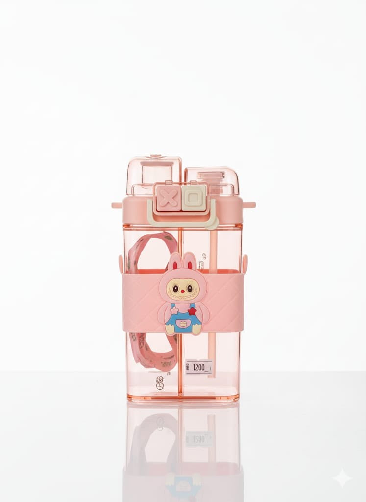 Kids Cartoon Double Compartment Plastic Cup | Tinimini®