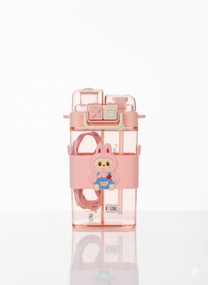 Kids Cartoon Double Compartment Plastic Cup | Tinimini®