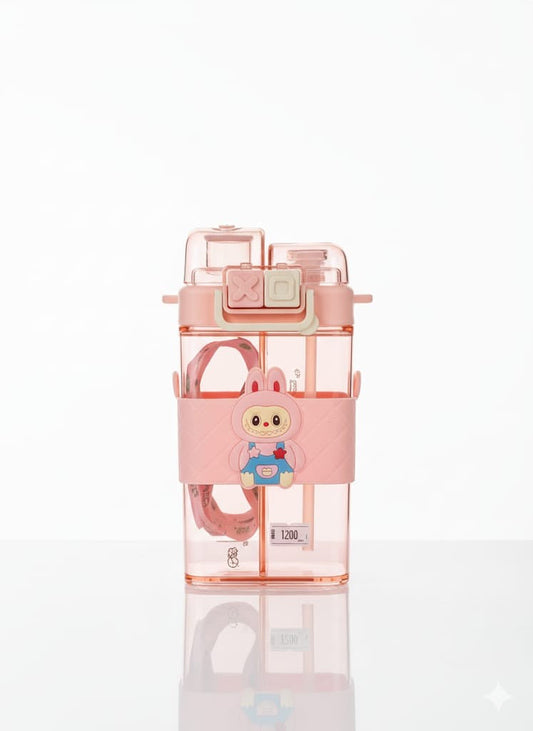 Kids Cartoon Double Compartment Plastic Cup | Tinimini®