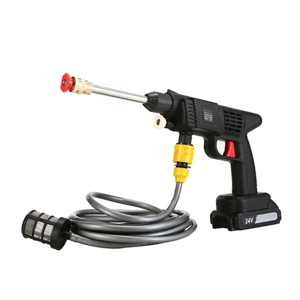 High-pressure Rechargeable Wireless Car Washer | Multi Nozzle Imported High Quality