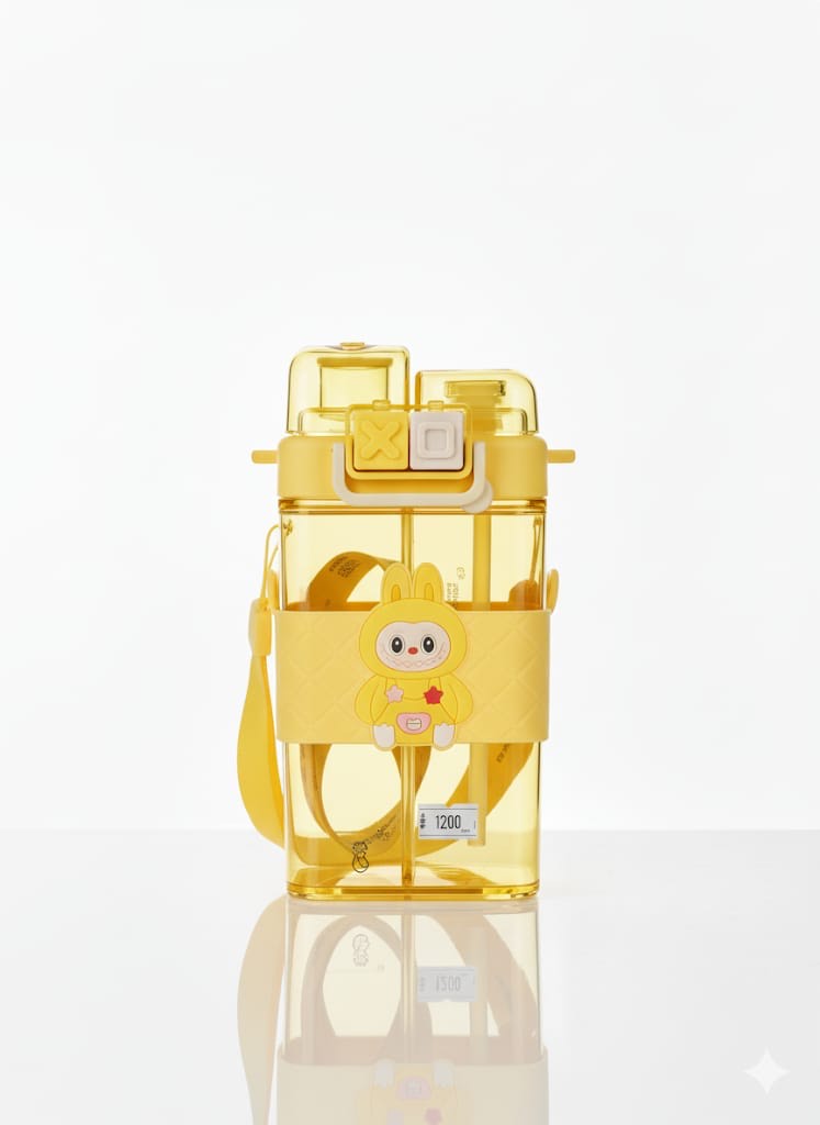 Kids Cartoon Double Compartment Plastic Cup | Tinimini®