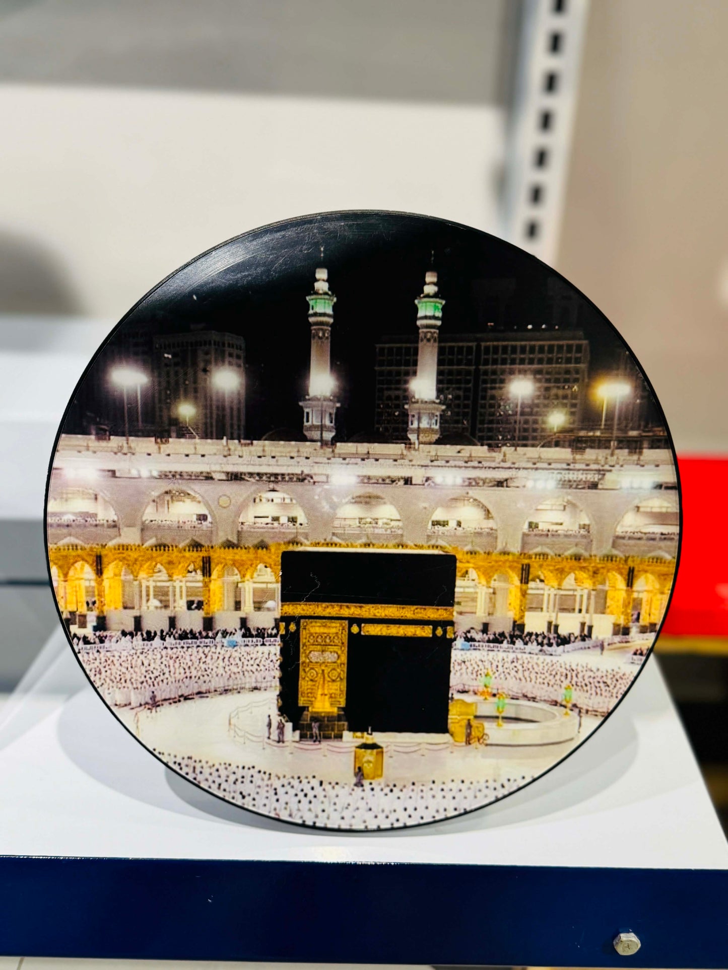 Premium LED Clock with Scenic Printed Display – Modern Digital Desk Clock