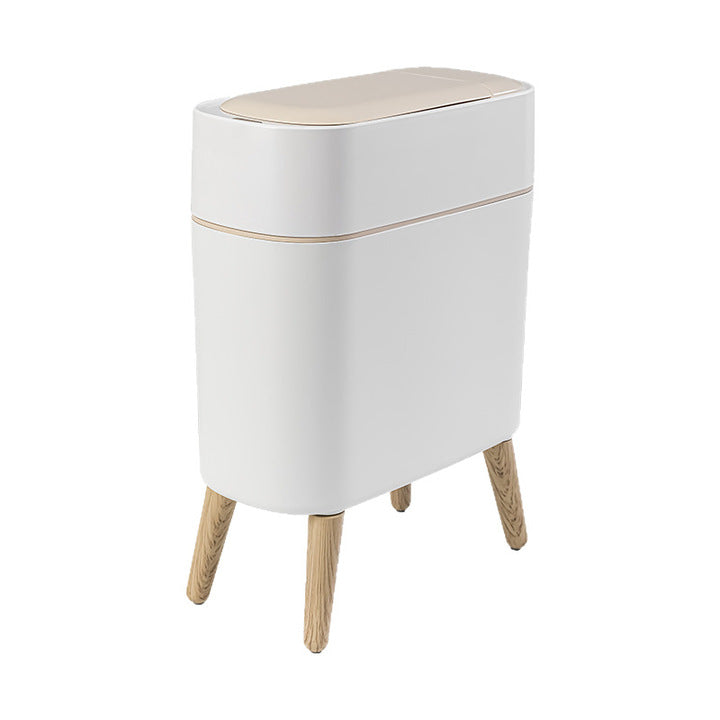 Intelligent Sensing Automatic Lid Opening Plastic Garbage Bin Silent and Slow Descent for Living Room Bedroom Kitchen Use