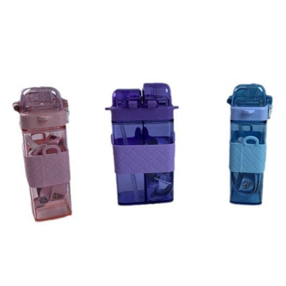 Kids Cartoon Double Compartment Plastic Cup | Tinimini®