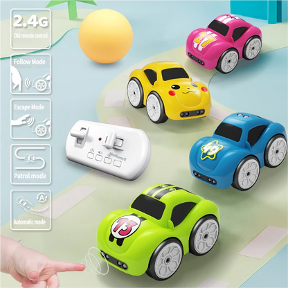 Mini 4-Channel High-Performance Remote Control Car Sensor Obstacle Avoidance Follow Me Feature Indoor-Outdoor Use Ready-to-Go