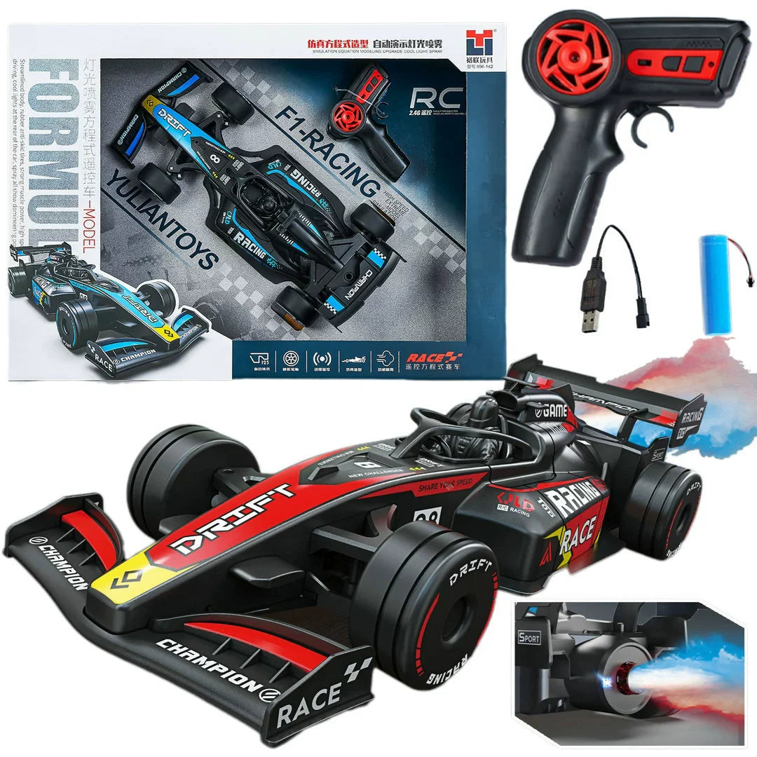 🏎️💨 High Speed RC Drift Car with Smoke – Formula Racing 🏁