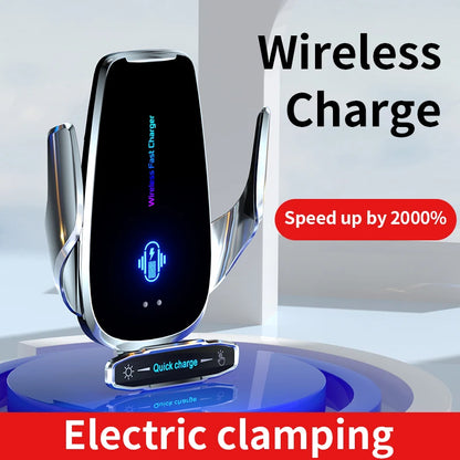 15W Wireless Car Phone Holder Fast Charging Magnetic Charger Mobile Phone Car Holder Stand for iPhone 15 14 13 12 Samsung Xiaomi