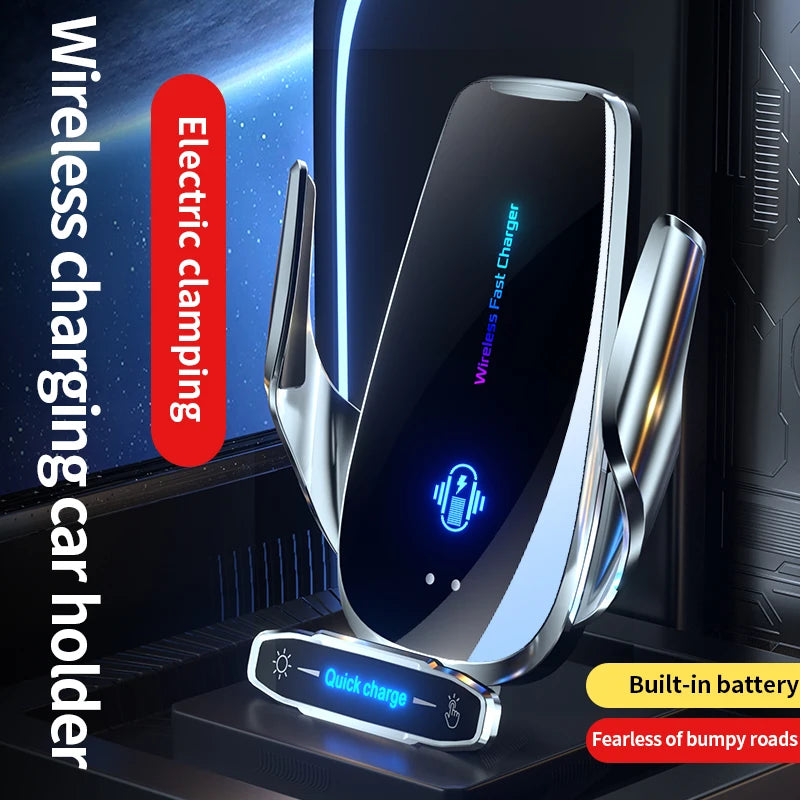 15W Wireless Car Phone Holder Fast Charging Magnetic Charger Mobile Phone Car Holder Stand for iPhone 15 14 13 12 Samsung Xiaomi