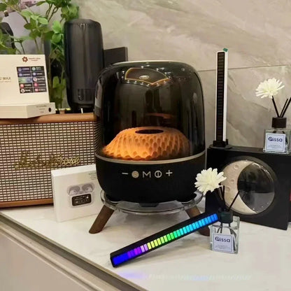 120W Transparent Glazed Four Generation Bluetooth Speaker RGB Colorful Atmosphere Light Wireless Subwoofer Computer Audio TWS TF