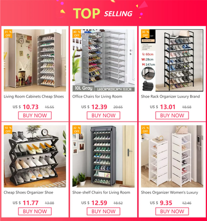 Shoes Organizer Leather Bag Luxury Designer Bags Cabinets for Living Room Furniture Shoerack Luxury Clothes Women Shoe-shelf