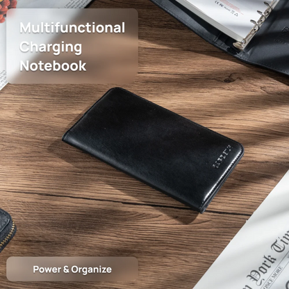 Slim Charging Wallet with Phone Pocket | Minimalist PU Leather Card Holder | Portable Gift for Men & Women On the Go