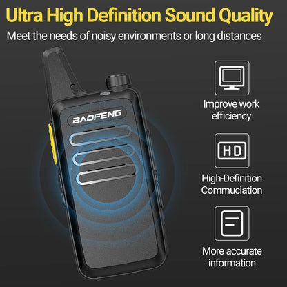 2PCS Baofeng BF-T20D GMSK Digital Walkie Talkie Noice Reduction Radio Encrypted Call Portable USB Charger VOX For Travel