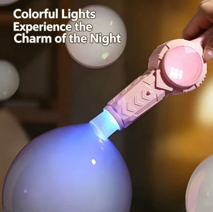 Automatic Electric Smoke Bubble Gun Blower Toy – Futuristic Handheld Outdoor Bubble Maker for Kids