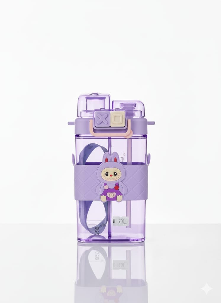 Kids Cartoon Double Compartment Plastic Cup | Tinimini®