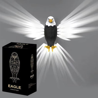 3D Flying Eagle LED Wall Light – Geometric Geometric Sculpture Wall Sconce Lamp