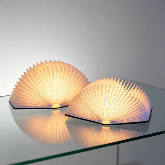 360° Foldable Wooden Book LED Night Light – Magnetic Folding Table Lamp & Ambient Decor