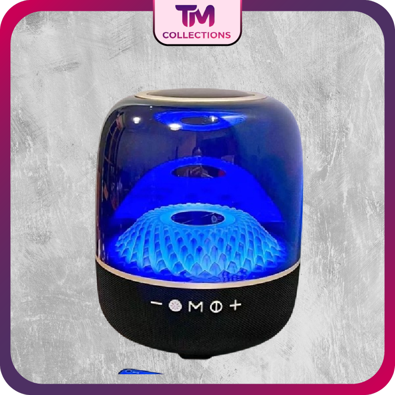 120W Transparent Glazed Four Generation Bluetooth Speaker RGB Colorful Atmosphere Light Wireless Subwoofer Computer Audio TWS TF