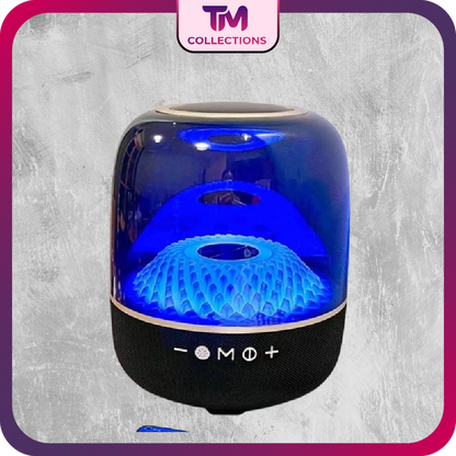 120W Transparent Glazed Four Generation Bluetooth Speaker RGB Colorful Atmosphere Light Wireless Subwoofer Computer Audio TWS TF