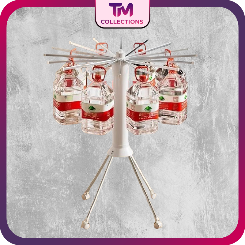 Foldable Clothes Drying Rack Octopus Type Floor Standing Balcony Clothes Drying Portable Rotating Drying Rod Clothes Dryer