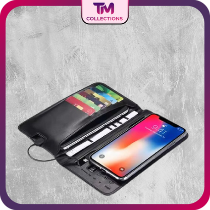 OEM Wholesale Smart Waterproof Wallet 3 1 High USB Output Interface Customizable Logo Solar Power Bank Wireless Charging