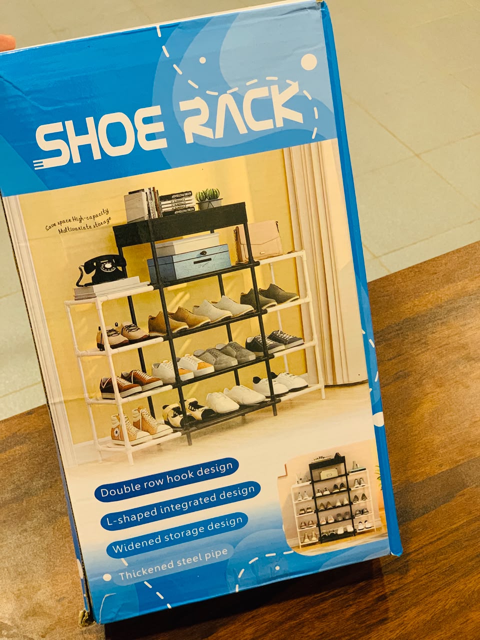 Multi-Tier Modular 5 & 6 Layer Shoe Rack Organizer with Top Storage Tray – Space-Saving Metal & Plastic Entryway Shoe Shelf