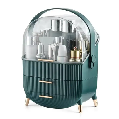 Premium Large Capacity Cosmetic Storage Box | Portable Makeup & Jewelry Dressing Case| Makeup Organizer.