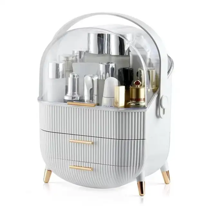 Premium Large Capacity Cosmetic Storage Box | Portable Makeup & Jewelry Dressing Case| Makeup Organizer.