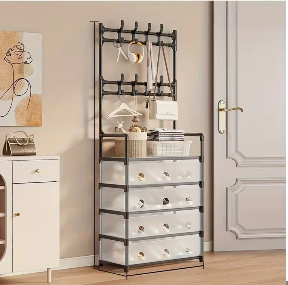 Multipurpose Portable Shoe Storage Organizer for Entryway & Bedroom