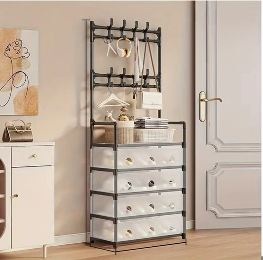 Multipurpose Portable Shoe Storage Organizer for Entryway & Bedroom
