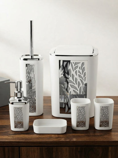 Luxury Bathroom Set| Deep Line Design| 6 Pieces.