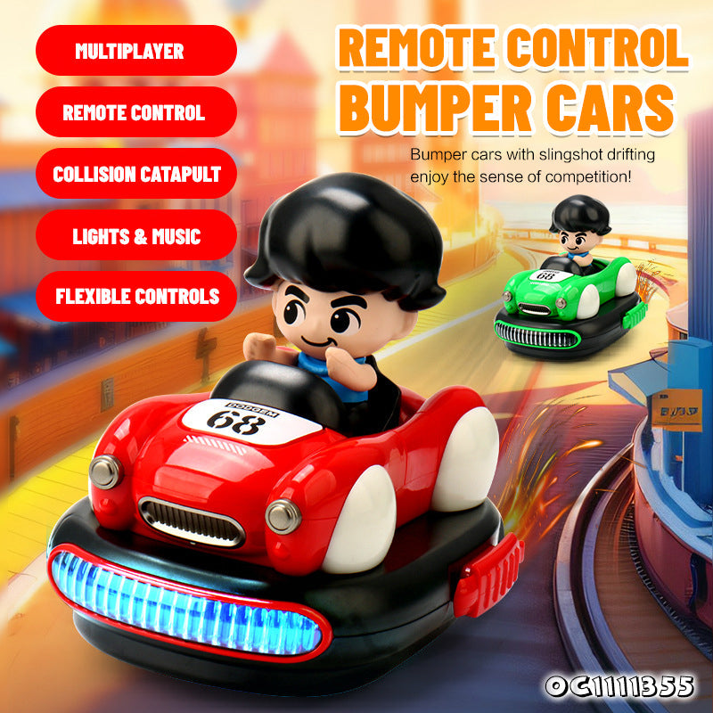 🏎️🎮Remote Control Bumper Battle Cars with Auto Ejection💥 - 2 Pieces