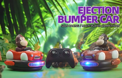 DWI DOWELLIN Remote Control Bumper Car 2-Piece Set, 2 Player PK Game Battle Racing Car with Music & Lights for Kids Gifts