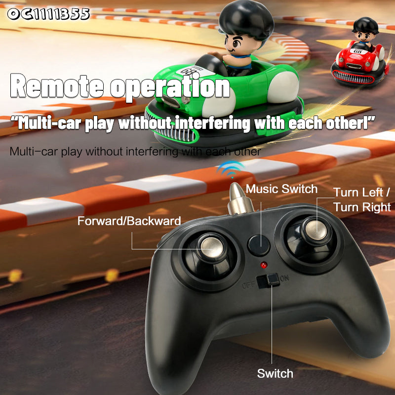 🏎️🎮Remote Control Bumper Battle Cars with Auto Ejection💥 - 2 Pieces