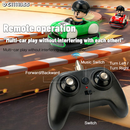 🏎️🎮Remote Control Bumper Battle Cars with Auto Ejection💥 - 2 Pieces