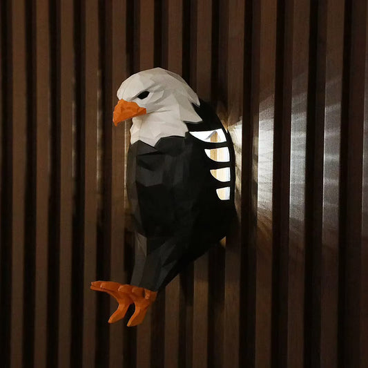 3D Flying Eagle LED Wall Light – Geometric Geometric Sculpture Wall Sconce Lamp